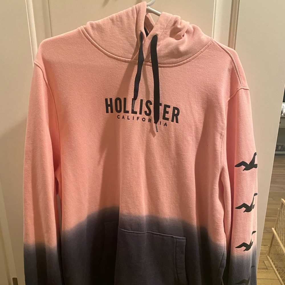 Hollister, multi-colored, men’s hooded sweatshirt.